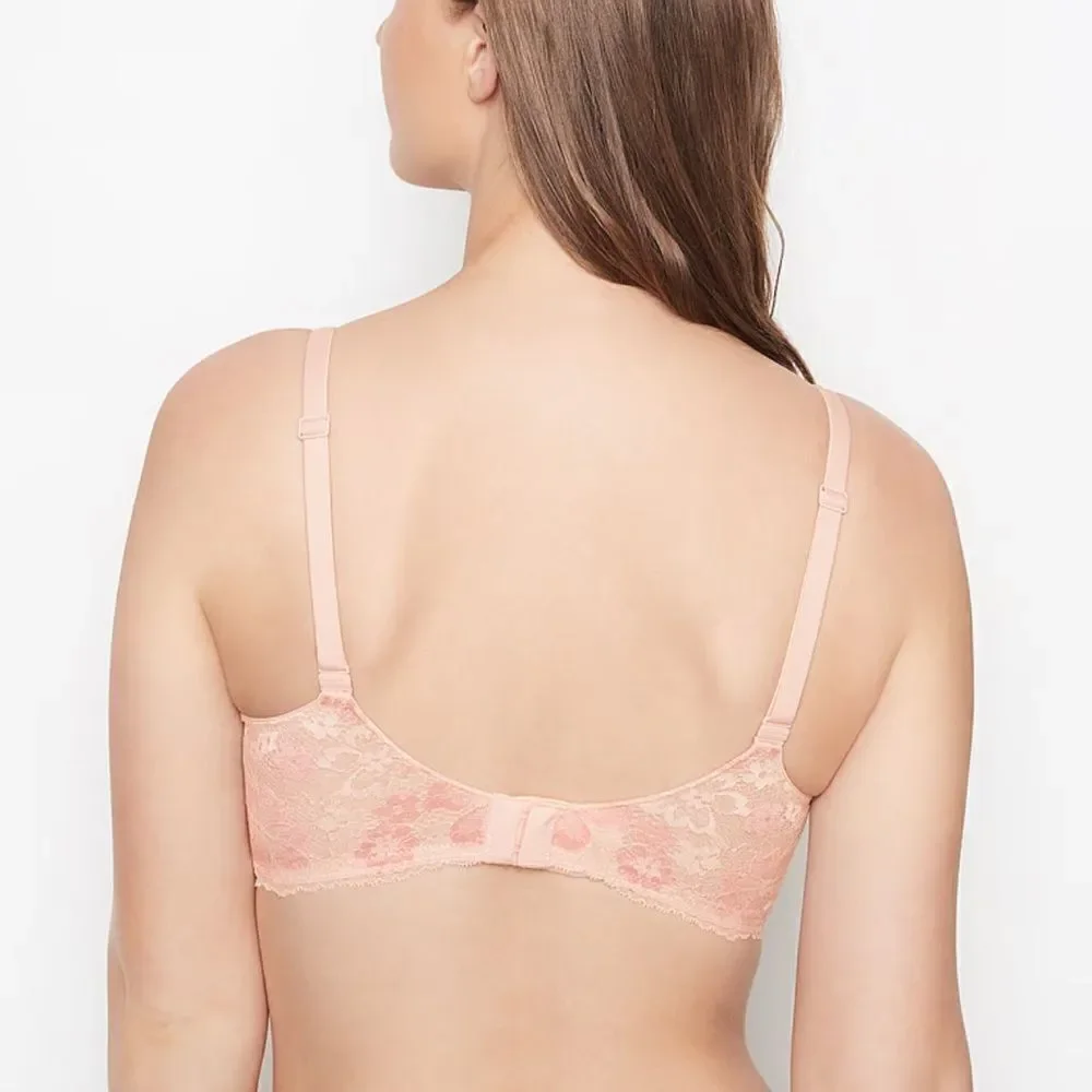 Victorias Secret Supersoft Body Maternity Nursing Wireless lace bra Pink 38D